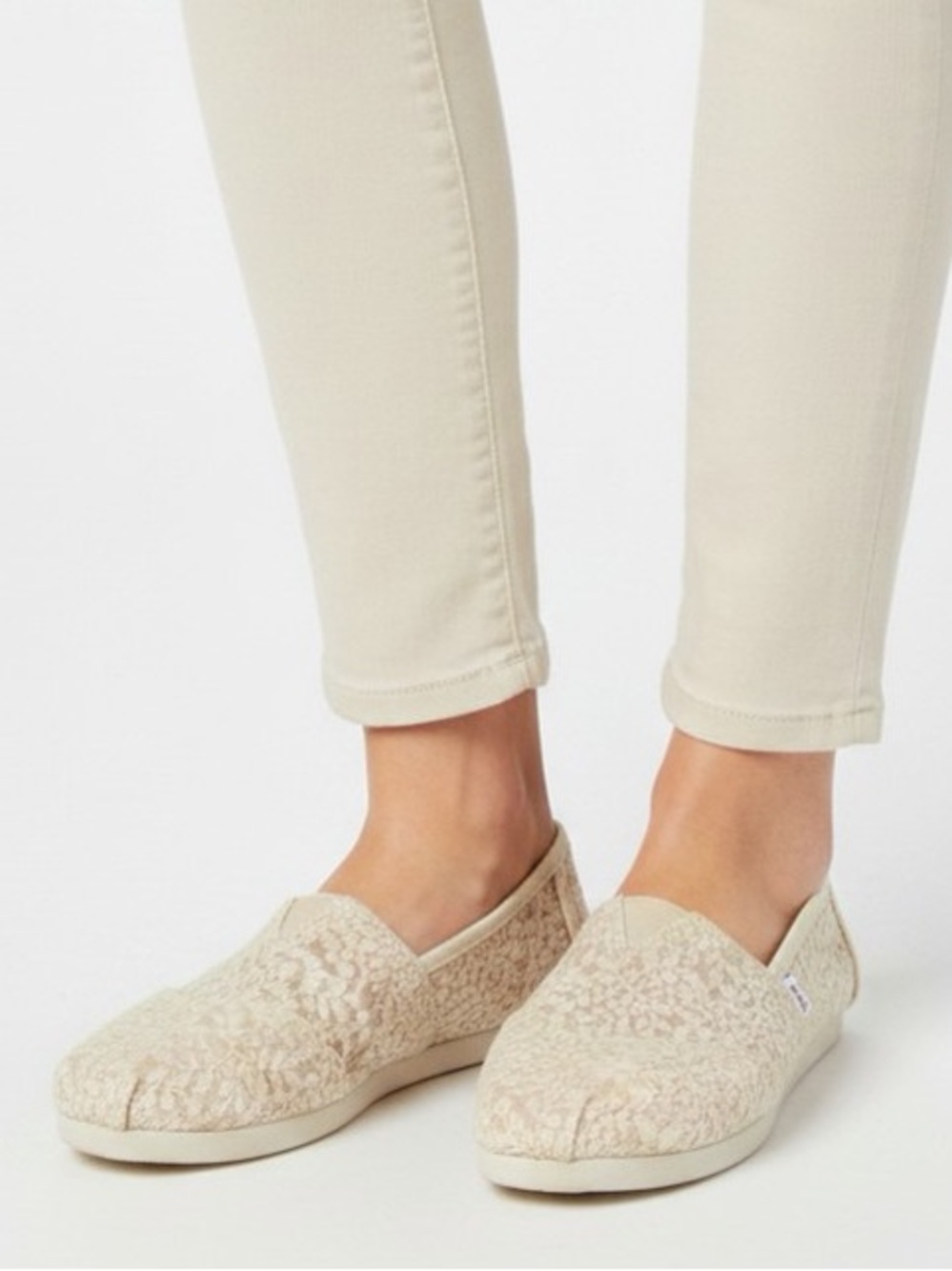 NWOB | TOMS | Alpargata Cloudbound Flat | Off-White | Size 6.5